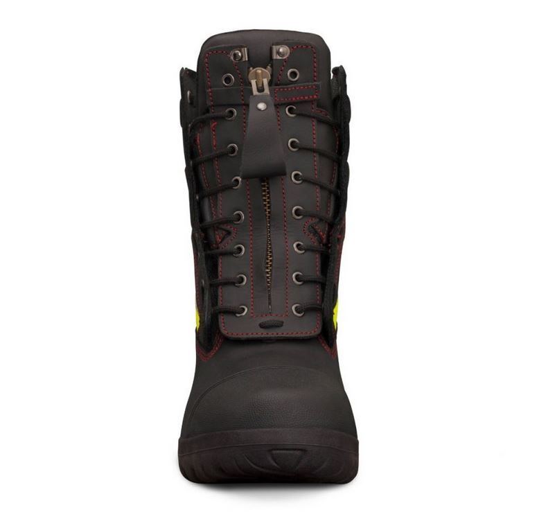 zip up structural fire boots