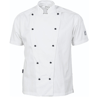 COOL-BREEZE COTTON CHEF JACKET - SHORT SLEEVE