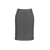 TEXTURED YARN DYED STRETCH FEATURE PLEAT SKIRT