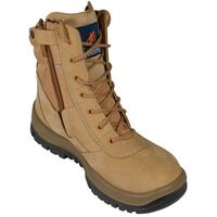 ZIP SIDE HIGH ANKLE BOOTS