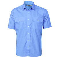 POLYESTER COTTON WORK SHIRT - SHORT SLEEVE