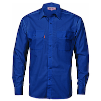 POLYESTER COTTON WORK SHIRT - LONG SLEEVE