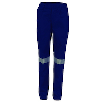 LADIES COTTON DRILL PANTS WITH 3M REFLECTIVE TAPE