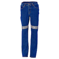 LADIES TAPED DENIM STRETCH JEANS CSR R/TAPE