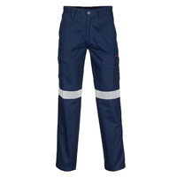 MIDDLE WEIGHT COTTON DOUBLE ANGLED CARGO PANTS WITH CRS REFLECTIVE TAPE