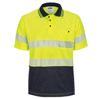 HIVIS SEGMENT TAPED MIRCOMESH POLO - SHORT SLEEVE