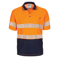 HIVIS SEGMENT TAPED COTTON BACKED POLO - SHORT SLEEVE