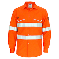 RIPSTOP COTTON COOL SHIRT WITH CSR REFLECTIVE TAPE, L/S