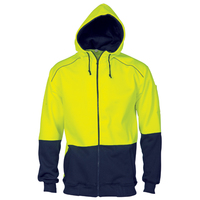 HIVIS CONTRAST PIPING FLEECY HOODIE