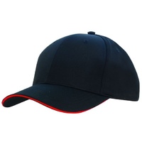 24 PACK - SPORTS RIPSTOP CAP W/SANDWICH TRIM INCLUSIVE OF FRONT LOGO 