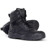 HIGH LEG LACE UP SCUFF CAP BOOTS