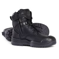 ZIP SIDE HIGH ANKLE BOOTS