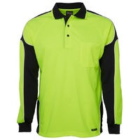 JB's HI VIS L/S ARM PANEL POLO