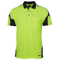 JB's HI VIS S/S ARM PANEL POLO