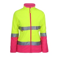 JB's LADIES HI VIS D+N SOFTSHELL TAPE JACKET