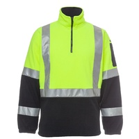 JB's HI VIS D+N H PATTERN BIOMOTION 1/2 ZIP POLAR FLEECE