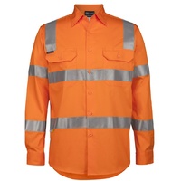 JB's HI VIS (D+N) L/S 150G VIC RAIL WORK SHIRT