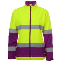 JB's LADIES HI VIS (D+N) WATER RESISTANT SOFTSHELL JACKET