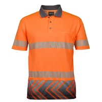 JB's HI VIS S/S ARROW SUB POLO WITH SEG TAPE
