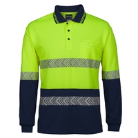 JB's HI VIS L/S SEGMENTED TAPE POLO