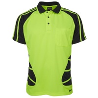 JB's HI VIS S/S SPIDER POLO