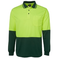 JB's HI VIS L/S TRADITIONAL POLO