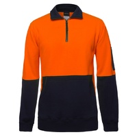 JB's HI VIS 330G 1/2 ZIP FLEECE