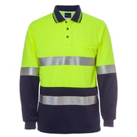 JB's HI VIS L/S (D+N) TRADITIONAL POLO