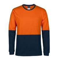 JB's HI VIS L/S CREW NECK COTTON T-SHIRT