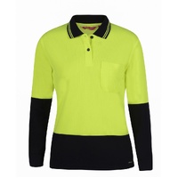 JB's LADIES HI VIS L/S COMFORT POLO