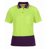 JB's LADIES HI VIS S/S COMFORT POLO