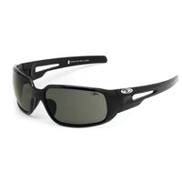 CHILLI SHINY BLACK FRAME, POLARISED GREY LENS