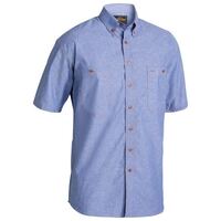CHAMBRAY SHIRT SHORT SLEEVE