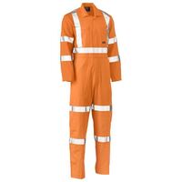 X TAPED HI VIS LIGHTWEIGHT DRILL RAIL COVERALL
