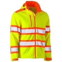 TAPED BOUBLE HI VIS SOFTSHELL JACKET