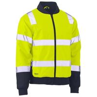 TAPED TWO TONE HI VIS BOMBER JACKET