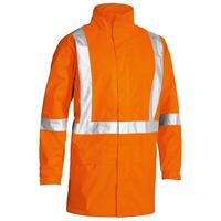 TAPED HI VIS RAIN SHELL JACKET WITH X BACK