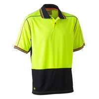 HI VIS POLYESTER MESH POLO SHORT SLEEVE