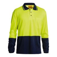 HI VIS POLO SHIRT LONG SLEEVE