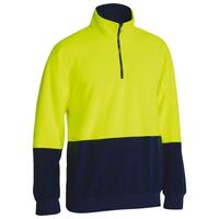 HI VIS POLAR FLEECE ZIP PULLOVER