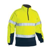 TAPED HI VIS FLEECE ZIP PULLOVER