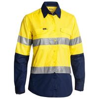 WOMENS 3M TAPED X AIRFLOW RIPSTOP HI VIS SHIRT LONG SLEEVE