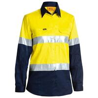 WOMENS 3M TAPED COOL LIGHTWEIGHT HI VIS SHIRT LONG SLEEVE