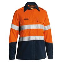 WOMENS TENCATE TECASAFE PLUS 700 TAPED HI VIS FR VENTED SHIRT LONG SLEEVE