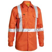 3M TAPED X BACK COOL LIGHTWEIGHT HI VIS DRILL SHIRT LONG SLEEVE