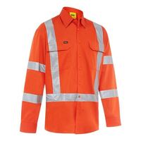 TAPED X BACK BIOMOTION COOL LIGHTWEIGHT HI VIS SHIRT LONG SLEEVE