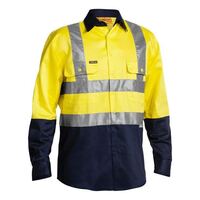 3M TAPED HI VIS DRILL SHIRT LONG SLEEVE