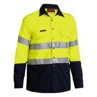 TENCATE TECASAFE PLUS 580 TAPED HI VIS LIGHTWEIGHT FR VENTED SHIRT LONG SLEEVE