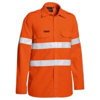 TENCATE TECASAFE PLUS 480 TAPED HI VIS LIGHTWEIGHT FR VENTED SHIRT LONG SLEEVE