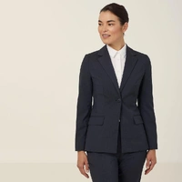 NNT CAT16H Poly Viscose Stretch 1 Button Mid-Length Jacket